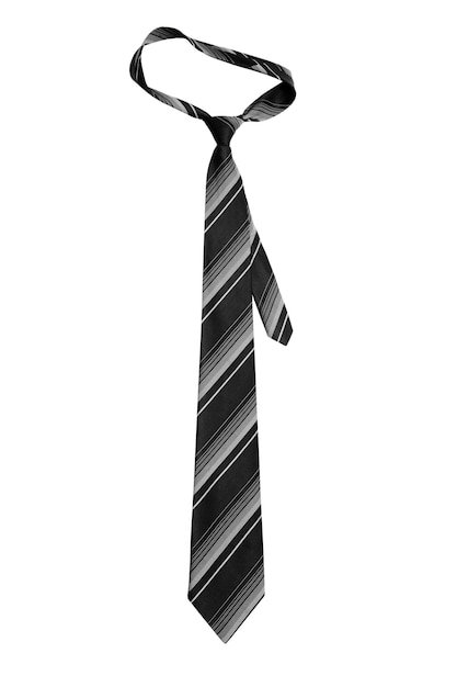 Striped necktie