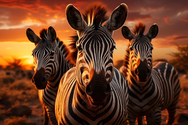 striped zebra in africaafrican animals