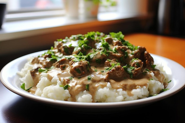 Stroganoff with Freshly Ground Pepper