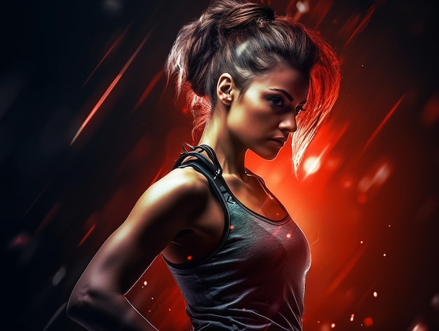 Strong women sport wallpaper photo