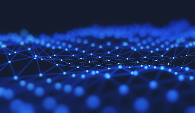 The structure of the network connection of points and lines