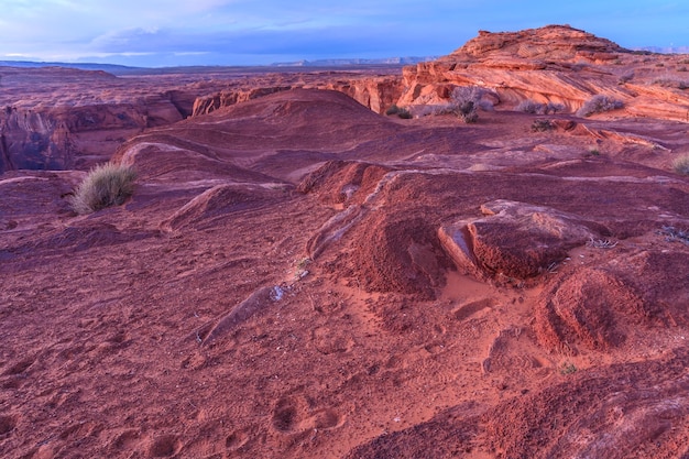 Structures and Geologic Formations at Horseshoe Bend, Colorado River, Arizona, USA