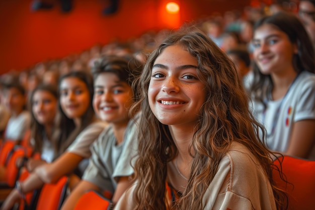 Students celebrate achievements in a lively school assembly