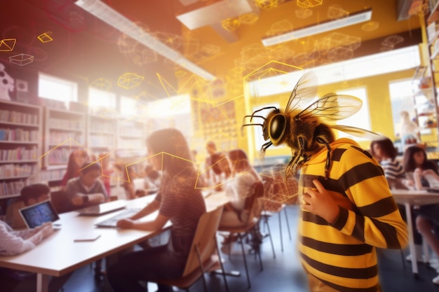 Students participating in spelling bees Back to school