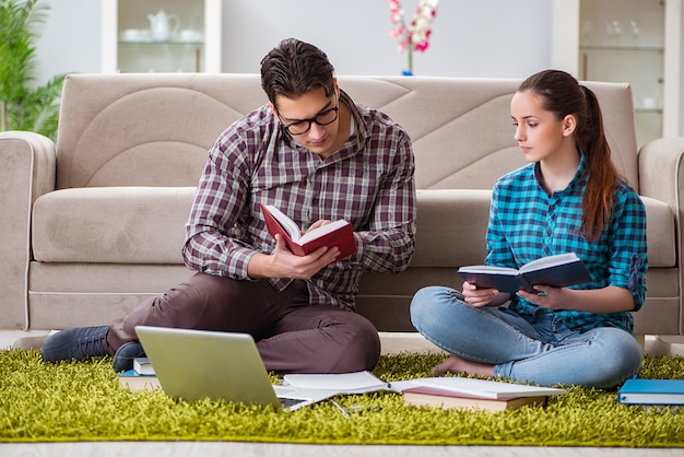 Students preparing for university exams