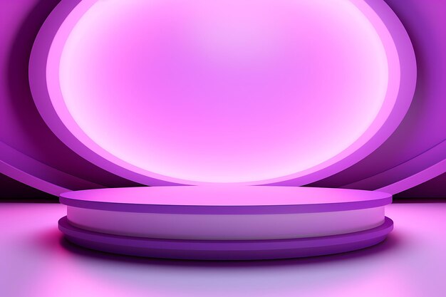 Studio background concept abstract empty light gradient purple studio room background for