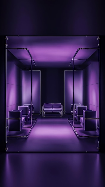 Studio background concept dark gradient purple studio room background for product