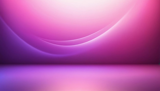 a studio background a glow in pink and purple lights