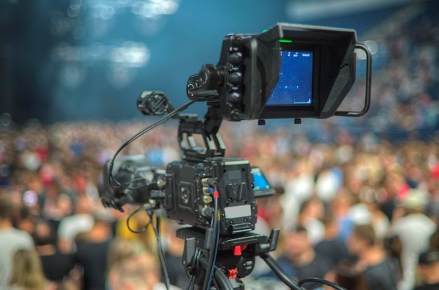 Studio camera at the concert