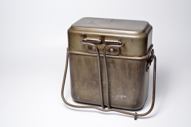 Studio shot of old lunch box