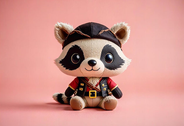 a stuffed animal toy with a pirate hat and a pirate hat