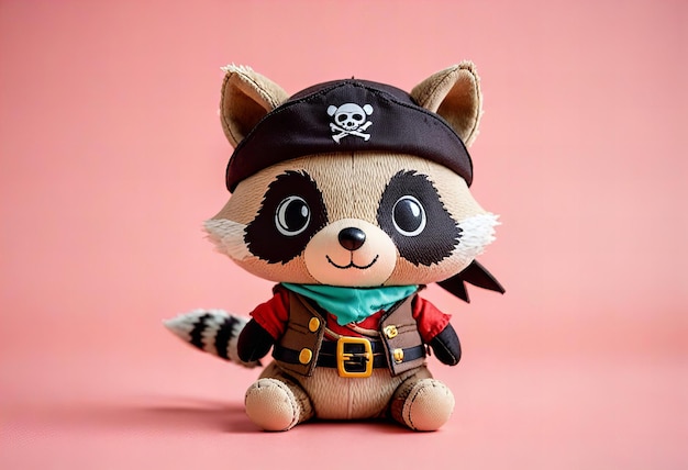 a stuffed animal toy with a pirate hat and pirate hat