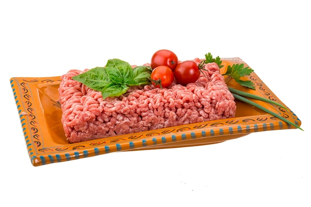 Stuffed raw meat