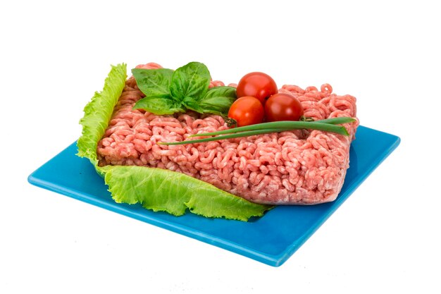 Stuffed raw meat