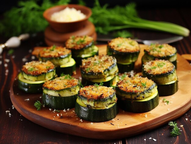 stuffed zucchini made in the oven generated ai