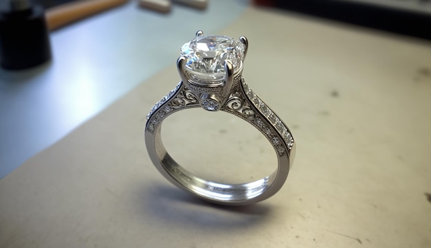 Stunning 15 carat diamond ring image