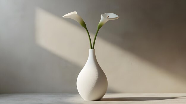 Photo stunning 3d ceramic vase showcasing intricate details and smooth design