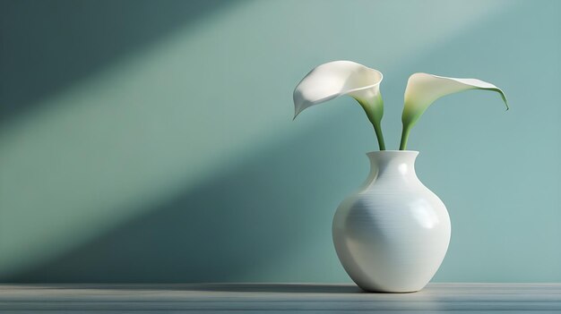 Photo stunning 3d ceramic vase showcasing intricate details and smooth design