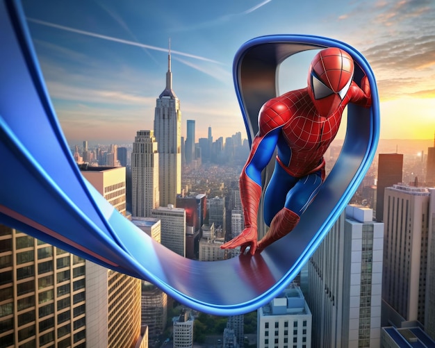 Stunning 3D Rendering of High Quality Spider Man Image