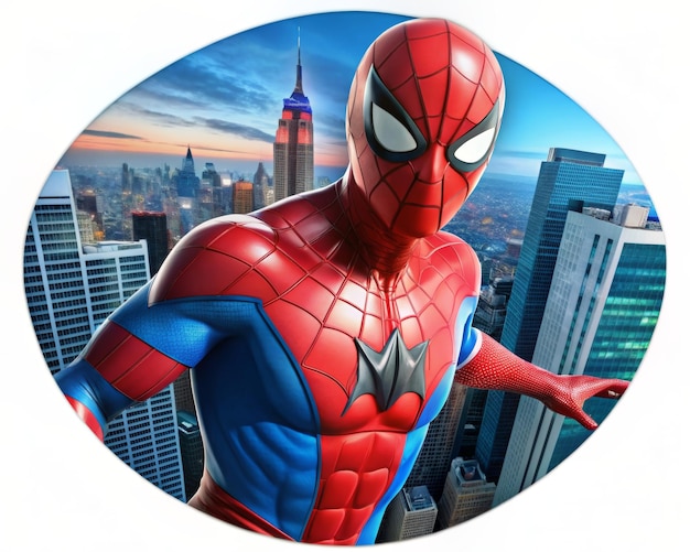 Stunning 3D Rendering of High Quality Spider Man Image