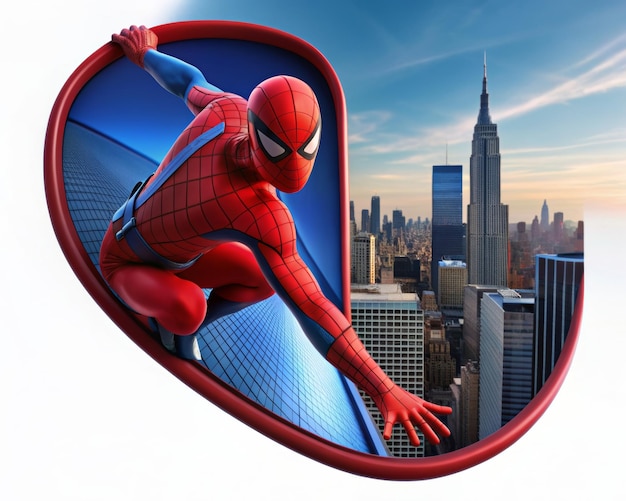 Stunning 3D Rendering of High Quality Spider Man Image