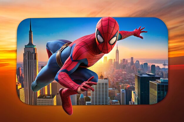 Stunning 3D Rendering of High Quality Spider Man Image