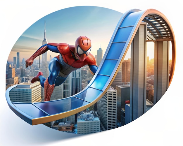 Stunning 3D Rendering of High Quality Spider Man Image