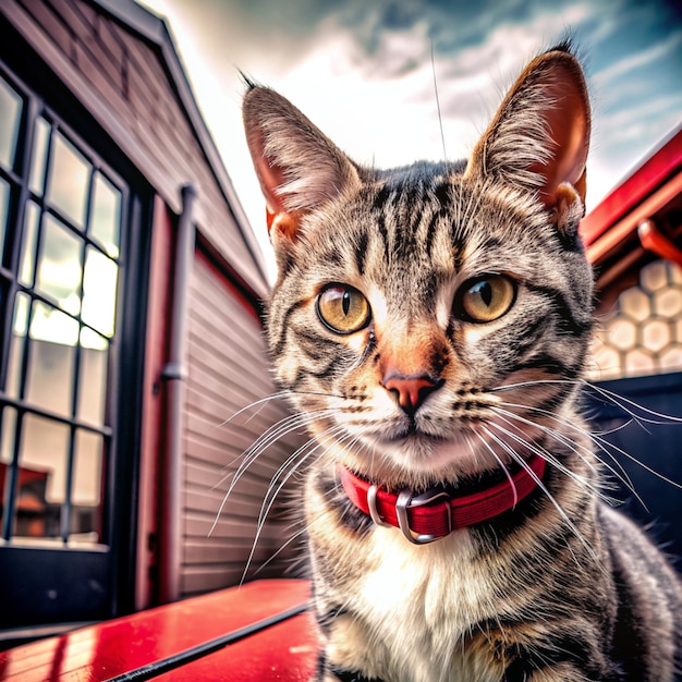 Stunning 4K HDR Cat Photo High Resolution Feline Image for Digital Art and Stock Use