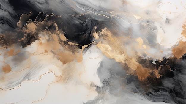 Stunning abstract background watercolor stains in the style of marble geode