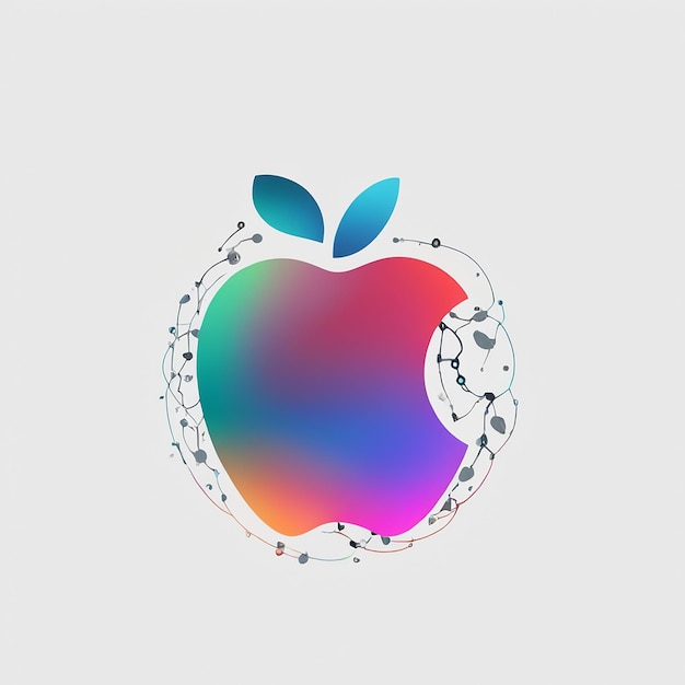 Photo stunning apple logo