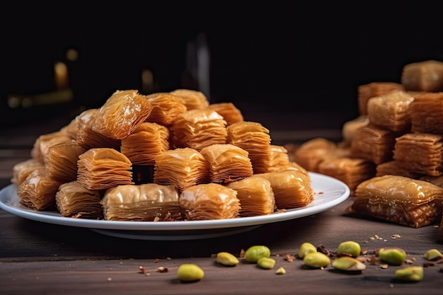 Stunning Baklava Exhibit Showcasing Golden Layers of Middle Eastern Decadence