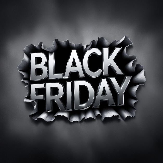 Photo stunning black friday text effects eyecatching designs for promotions sales