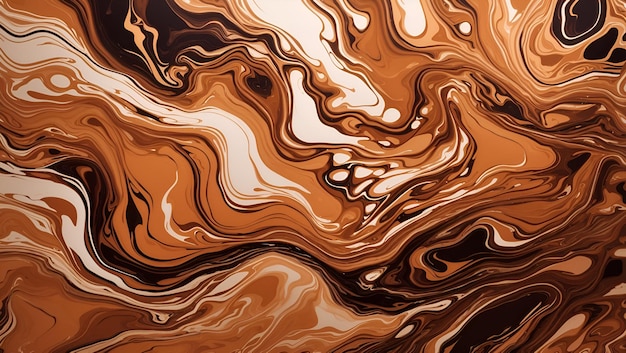 A stunning brown color liquid abstract background design wallpaper