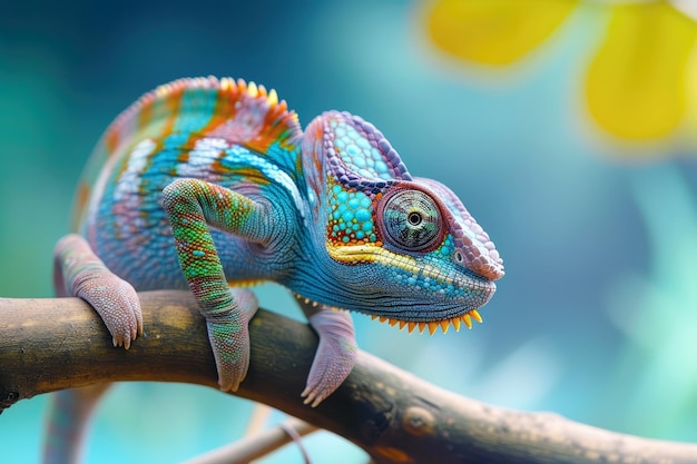 stunning chameleon eyes capturing natural views professional photographers take bokeh backgrounds