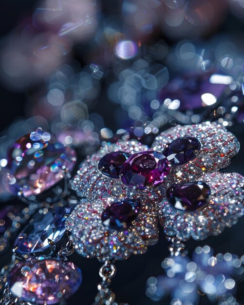 Photo a stunning closeup photo of exquisite jewelry