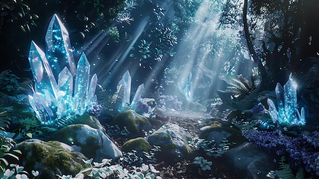 Stunning Collection of Crystals Magical Forests Ruins Lakes and Winter Landscapes