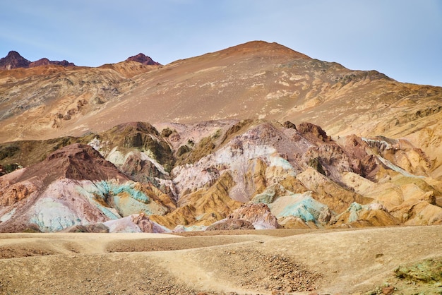 Stunning colorful mountains of Death Valley