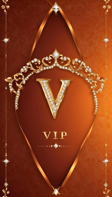 Photo a stunning expensive deluxe vip look background with a gold frame with diamonds