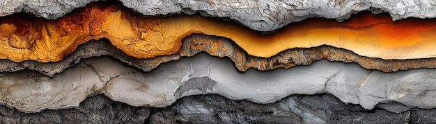 Photo stunning geological formation displaying vibrant layers of rock showcasing natures artistry and the passage of time