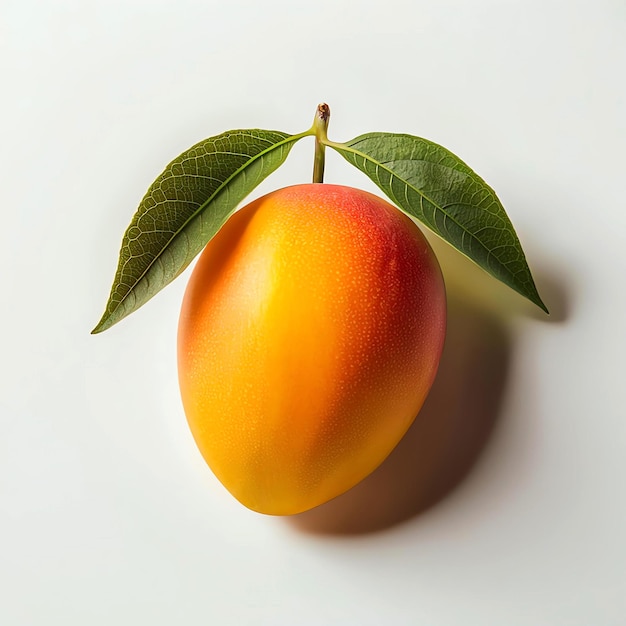 A stunning high resolution photograph featuring a perfectly ripe mango