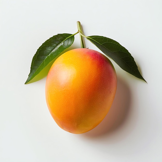 A stunning high resolution photograph featuring a perfectly ripe mango