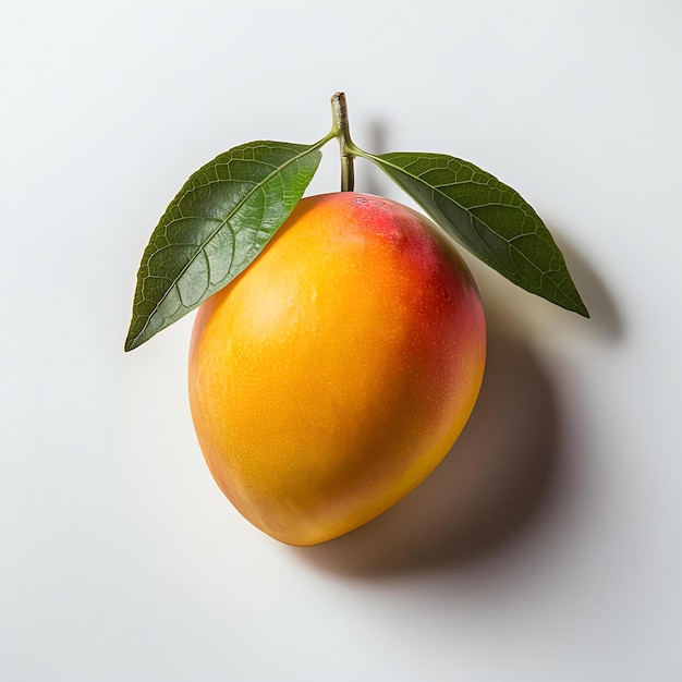 A stunning high resolution photograph featuring a perfectly ripe mango