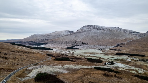 Stunning Highlands view taken with a drone in Scotland