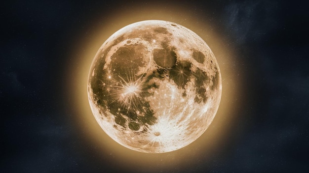 A stunning highresolution image of a full moon