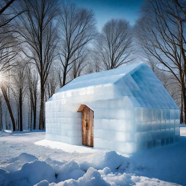 a stunning ice house