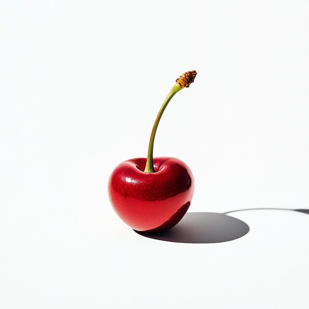 Photo a stunning image showcasing the vibrant beauty of a cherry fruit