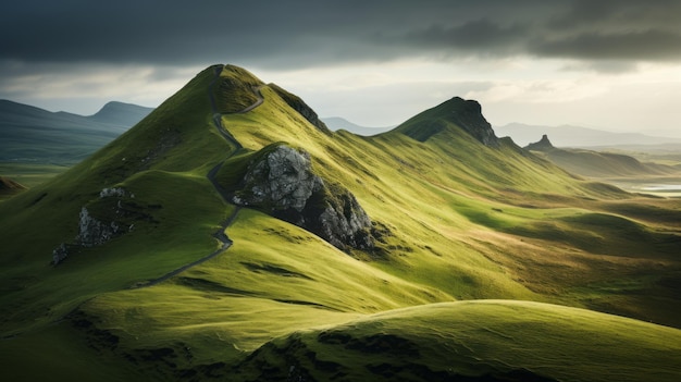 Stunning Landscape Photography Majestic Scottish Mountains In Soft Lighting