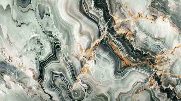 Stunning marble texture with green and gold veins generative ai