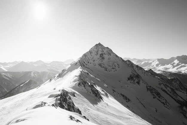 Stunning mountain range captured in the baqueira ski fields a winter wonderland adventure