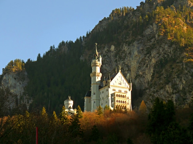 Stunning Neuschwanstein in the Autumn Sunlight, Bavaria, Germany